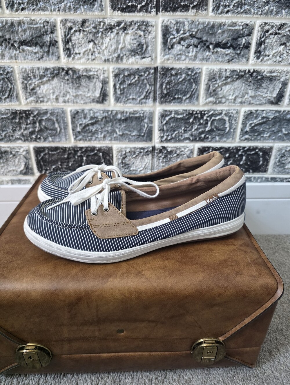 Keds Ortholite Women's Multicolors Striped Loafers Size 9.5 - Picture 2 of 8